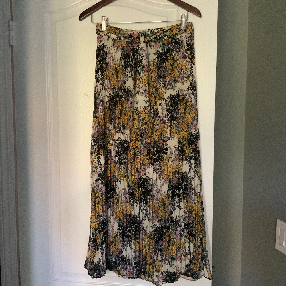 Long floral skirt